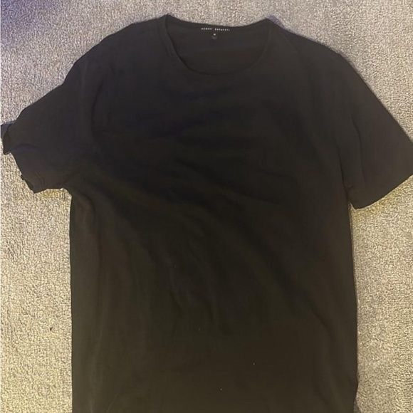 Robert Barakett Pima Cotton Crew Neck T-Shirt in Black Medium Never worn - Picture 2 of 3